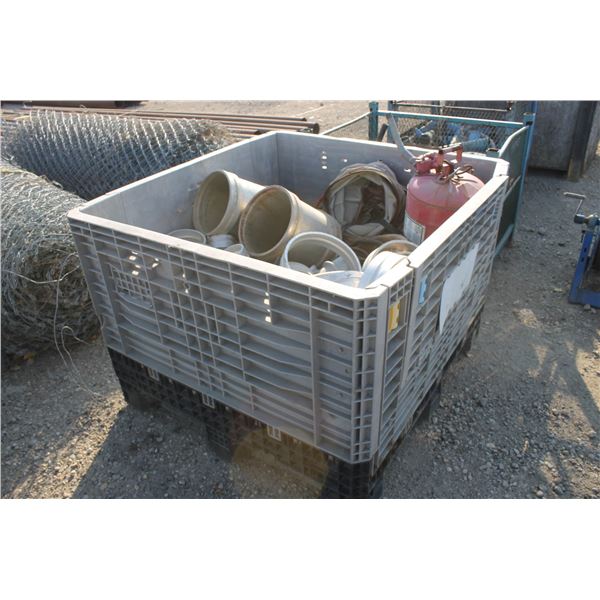 Crate c/w alum. Fittings & ext.