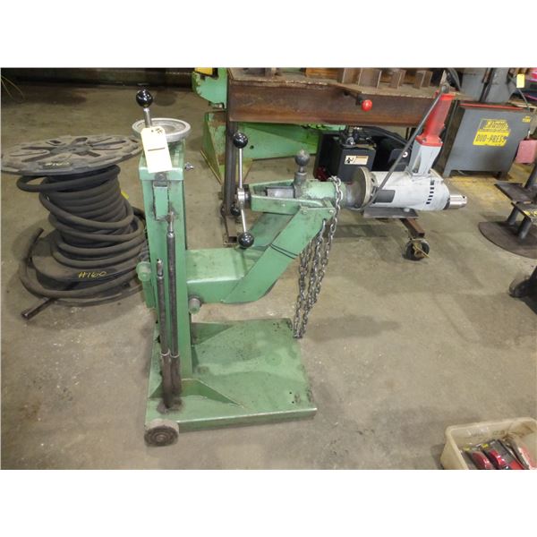 Truck frame rolling drill frame made by WABER TOOL & ENGINE INC. c/w