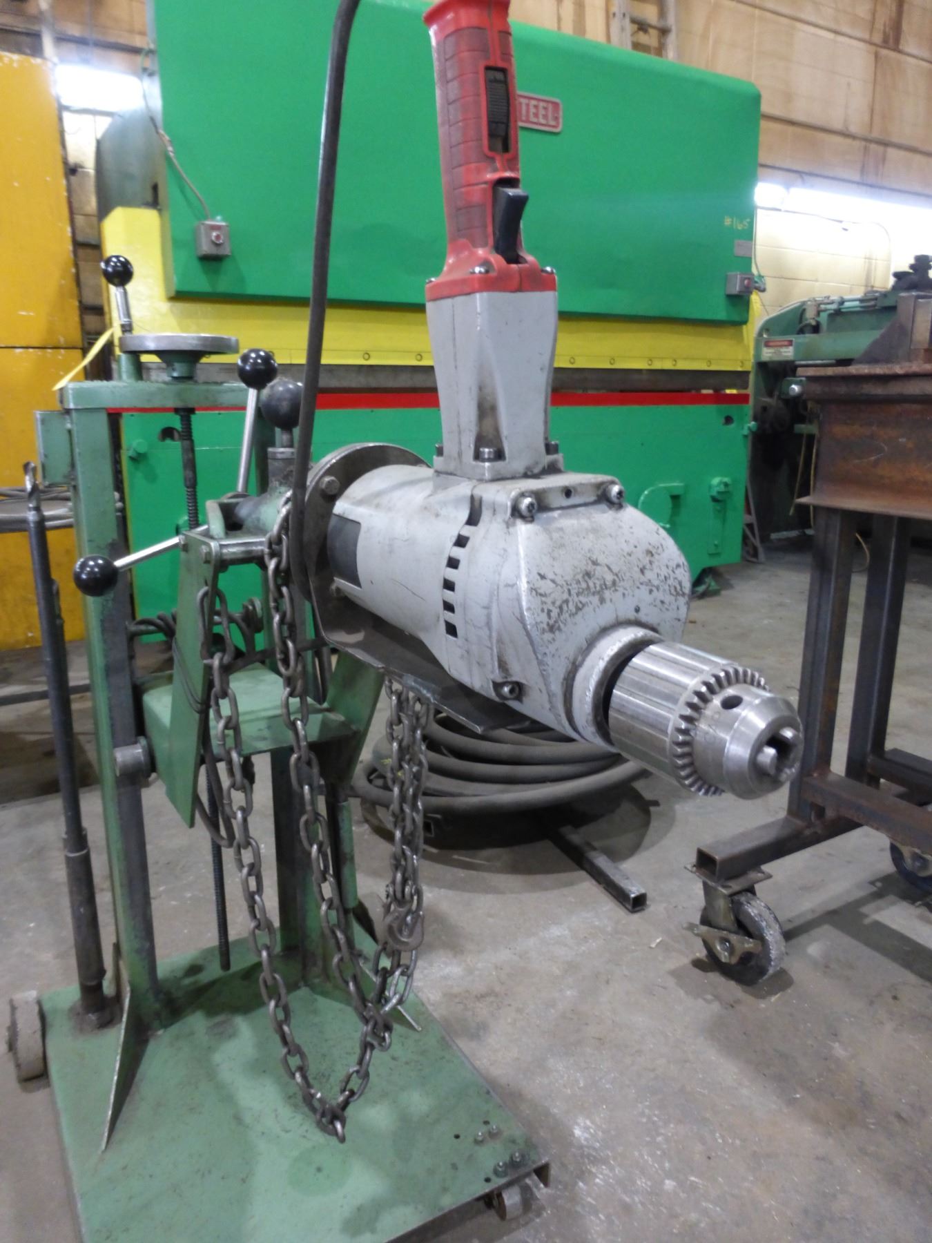 Truck frame rolling drill frame made by WABER TOOL & ENGINE INC. c/w