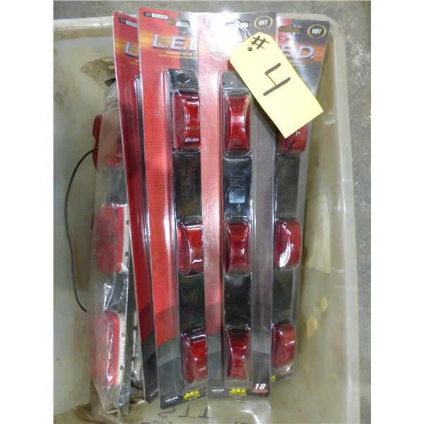 Approx. 10 sets of 3- Red LED tail lights