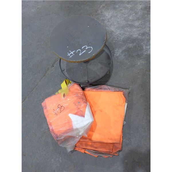 Rain gear & stool