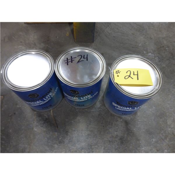 3- Cans of New body filler