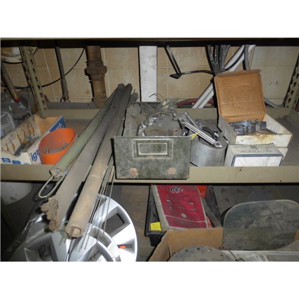 Hose, brasing rod, pins, misc.