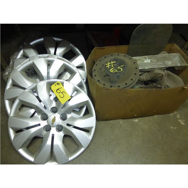 Hub caps, mirror, misc.