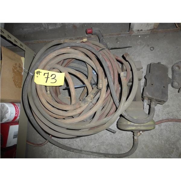 Air hose, foot control