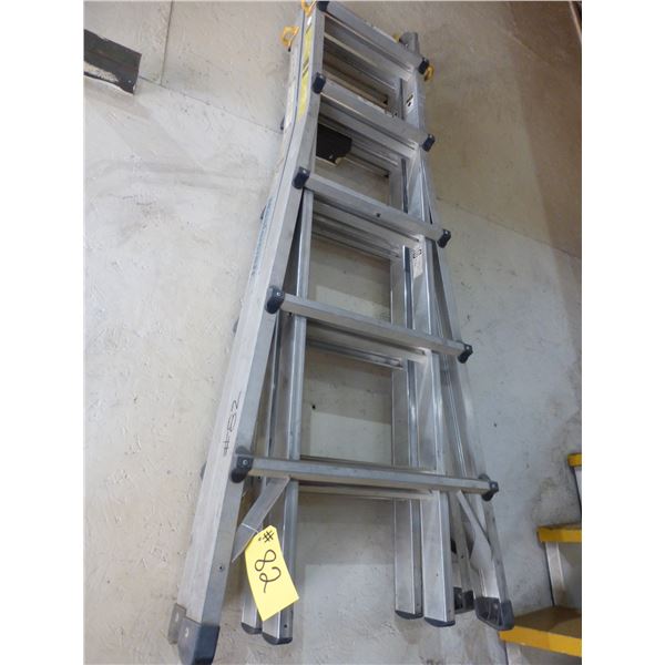 Folding step ladder, , extension- 10'11"-18'11"