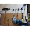Image 1 : Shovels, brooms etc.