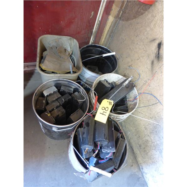 5- Pails, ballasts, gloves and metal