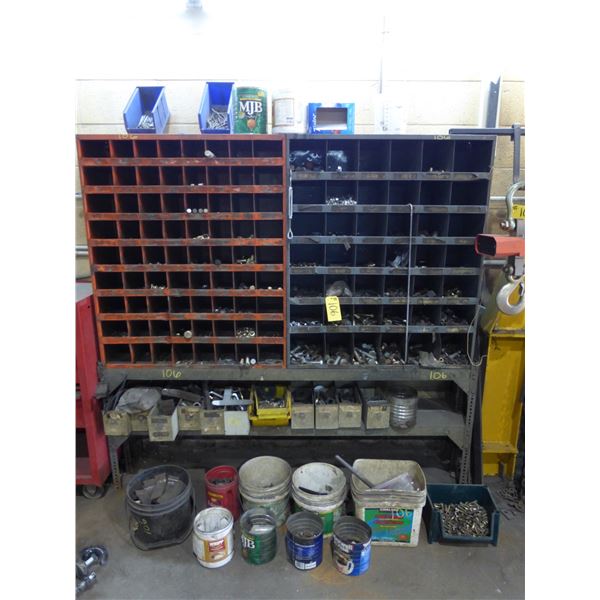 Bolt bins c/w contents (Bring your own pails, boxes and help)