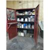 Image 1 : Steel cabinet c/w paint & thinners