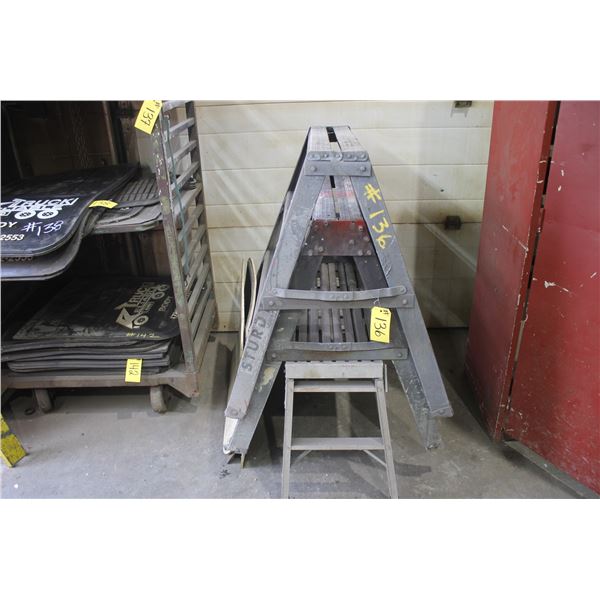 3- Metal saw horses