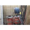 Image 1 : Pressure washer c/w hose, reels & wand (works, small leak)