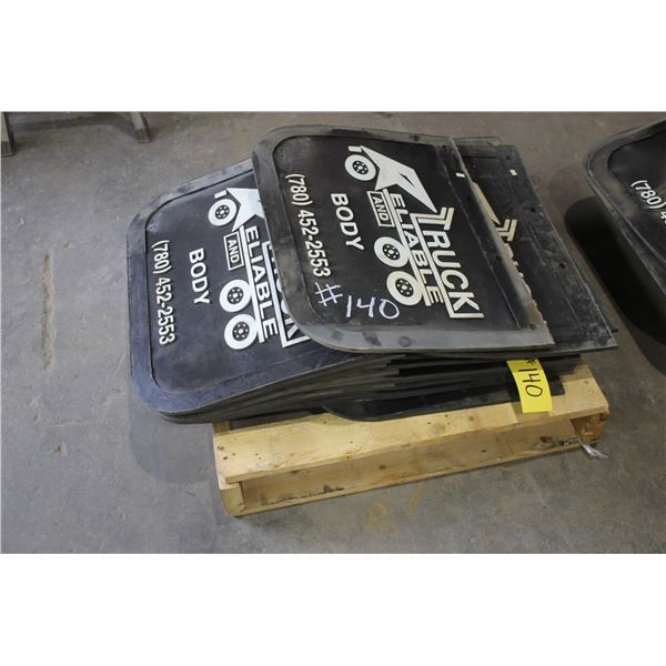Pallet of mudflaps