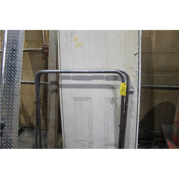 Door, frame & metal stand