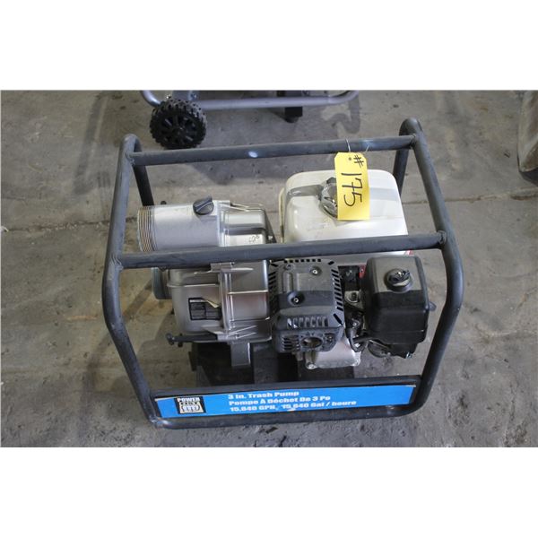 Water pump c/w Honda GX200 (working)