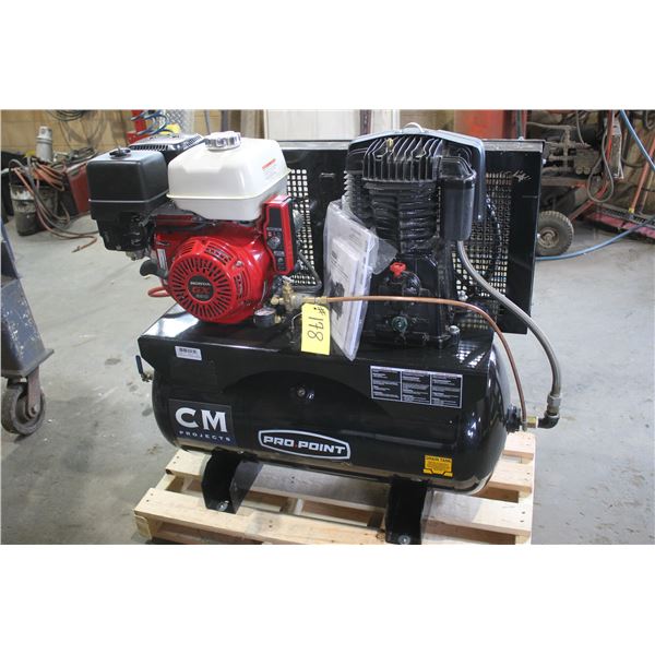 Pro Point compressor c/w Honda 390, as new (no battery)