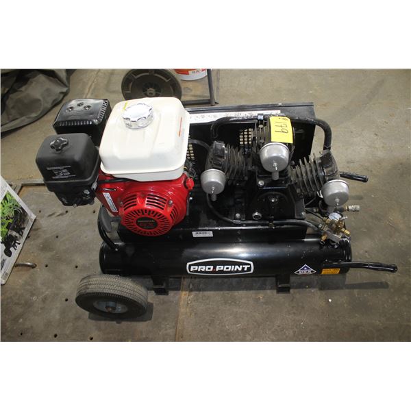ProPoint 3 cyl. Gas compressor c/w Honda GX270 (no hose, working)