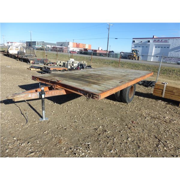 8'x14'6" Tilt deck trailer, pindle hitch, single axle dually (Farm use only)