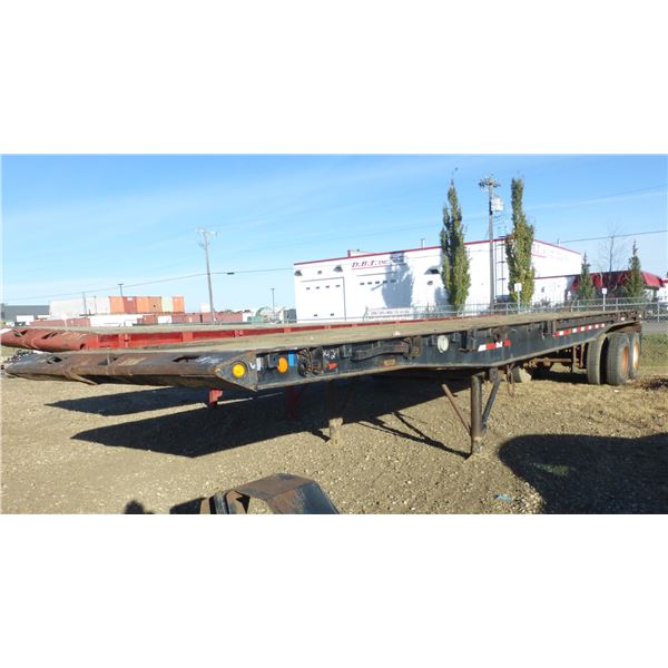 40' Fruehaut tandem, oil field float, live roll, 10x20's rubber, #832F3-34604