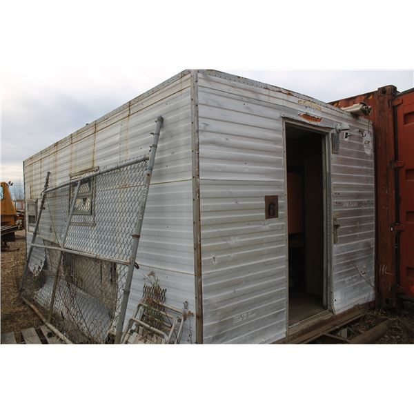 Storage building on steel skid (Building needs work, cannot be loaded until Friday)