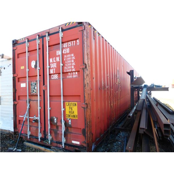 40'x 9'6" Seacan (cannot be removed until Friday Nov 11th)