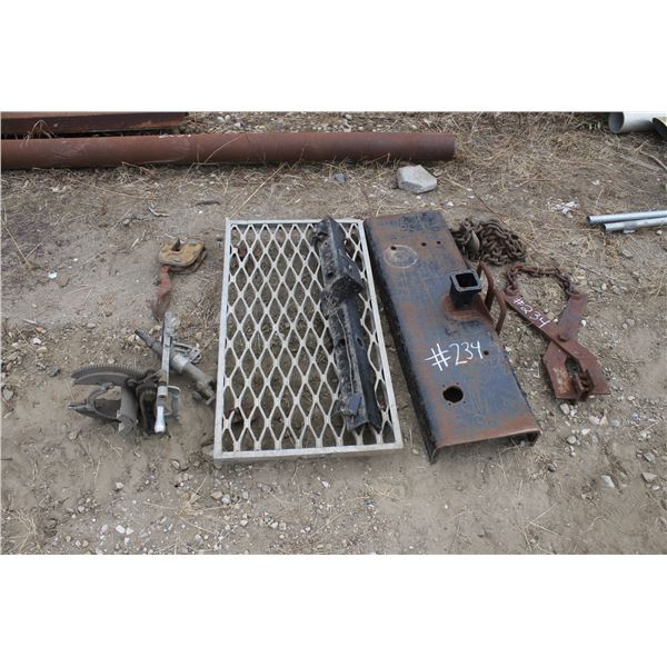 Clamps, beveling machine, hitch, chain