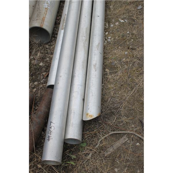 1- lot of approx. 4 1/2" alum. pipe