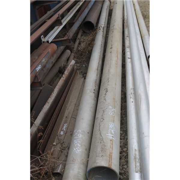 1 Length of alum. Pipe 6 1/2"