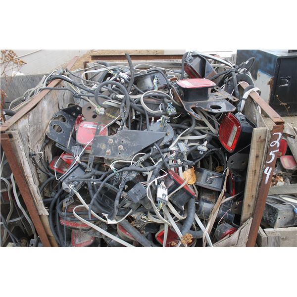 Crate of tail lights