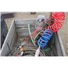 Image 3 : Black tool box & crate c/w air lines & fittings