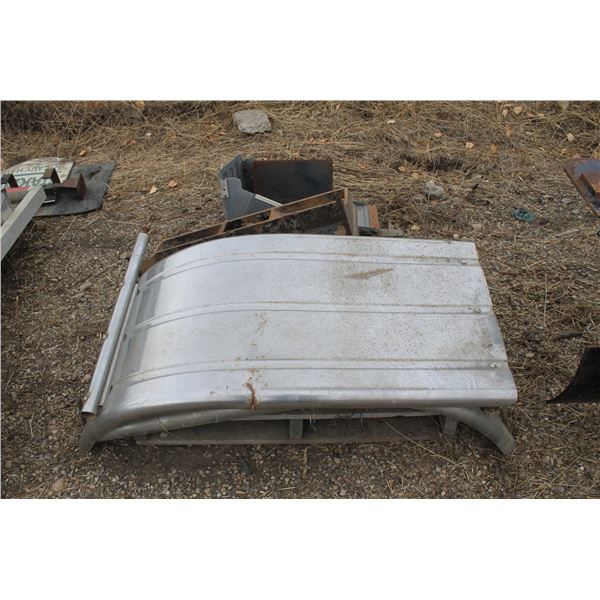 Forklift pad mount rear truck frame