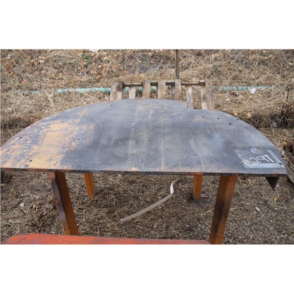 Heavy steel table