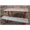 Image 1 : Steel framed picnic table