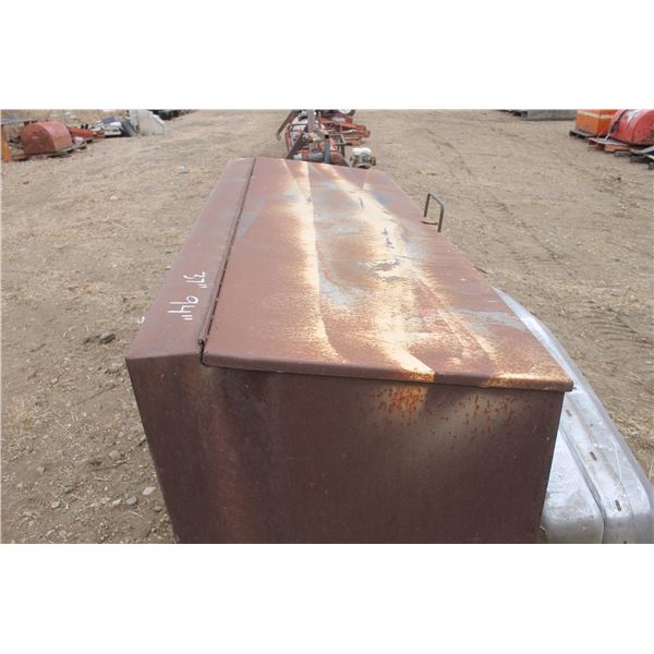 94"x37" Steel box c/w pipe fittings