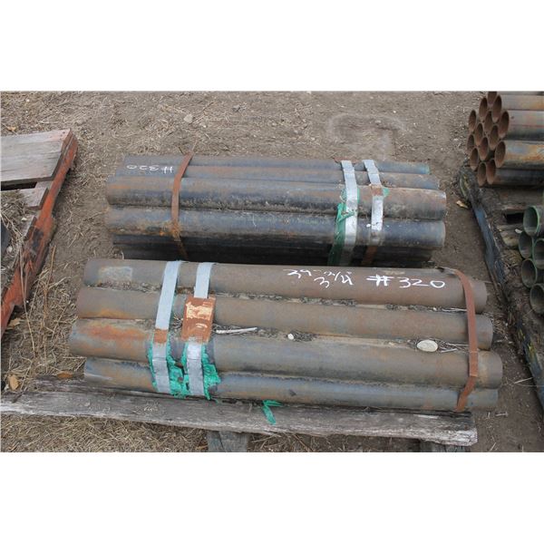 2- Bundles of pipe, approx. 30-39"x 3 3/4"