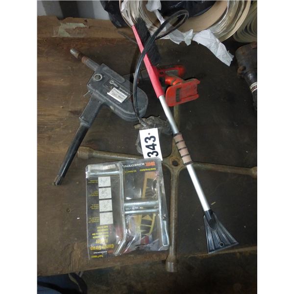 Alum. Spool gun & brush