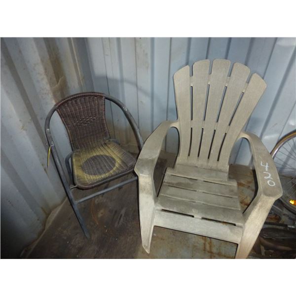 2- chairs (Selling back at Reliable Truck & Body Inc.