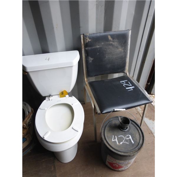 Chair, toilet & gun wash