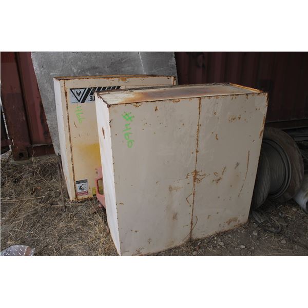 2- Metal fire proof cabinets