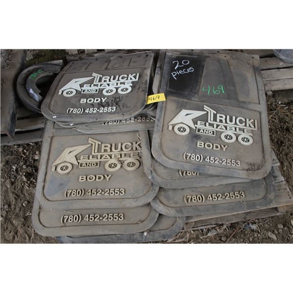Pallet of mudflaps
