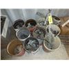 Image 1 : Qty of roll tarp parts in pails