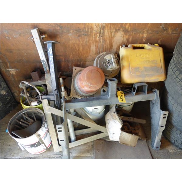 2- Hitches, flashers, steel & misc.