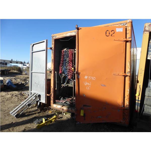 12' van (cannot be moved until Friday)