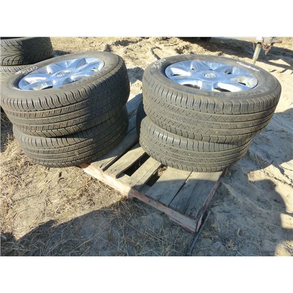 4- Buick rims & 4- 255/60 R19s