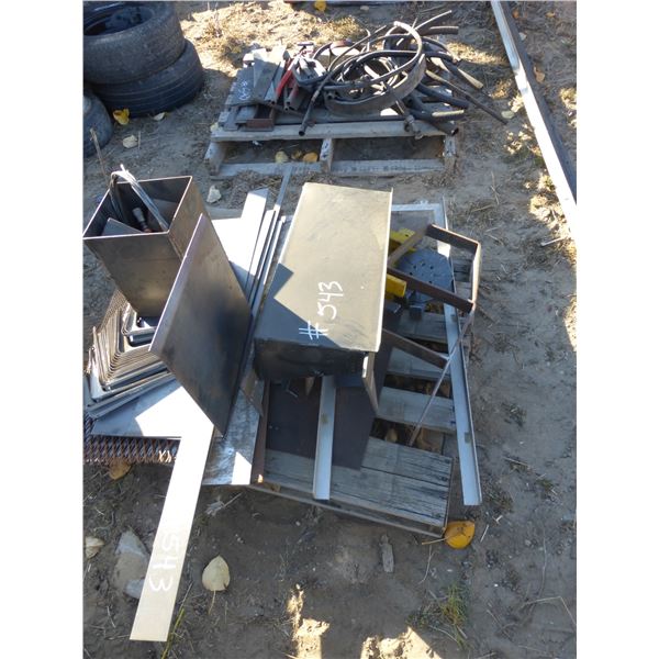 Pallet of steel & misc.