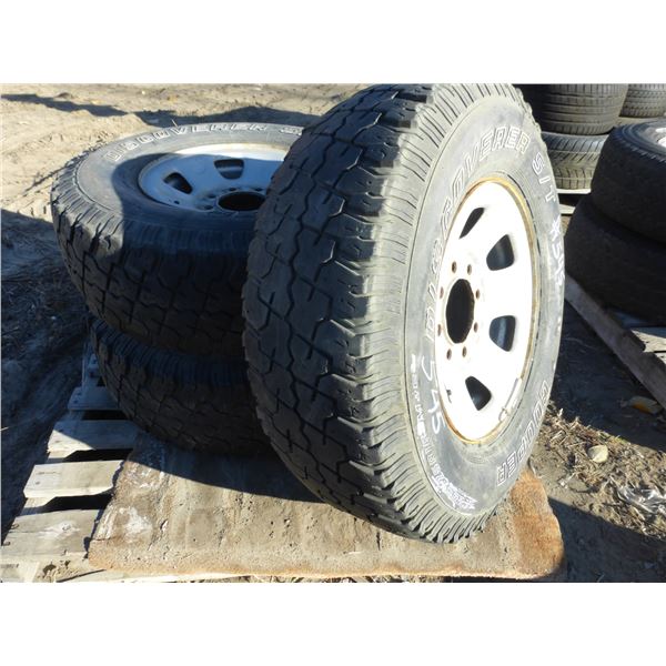 3- 8 hole rims c/w R16s