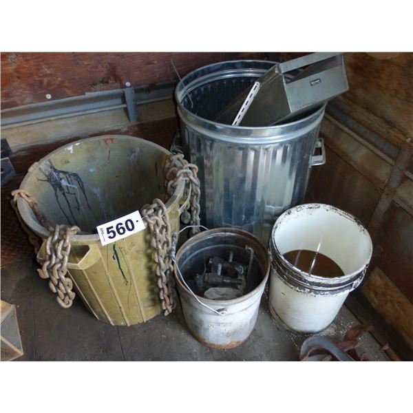 Container of chain & misc.