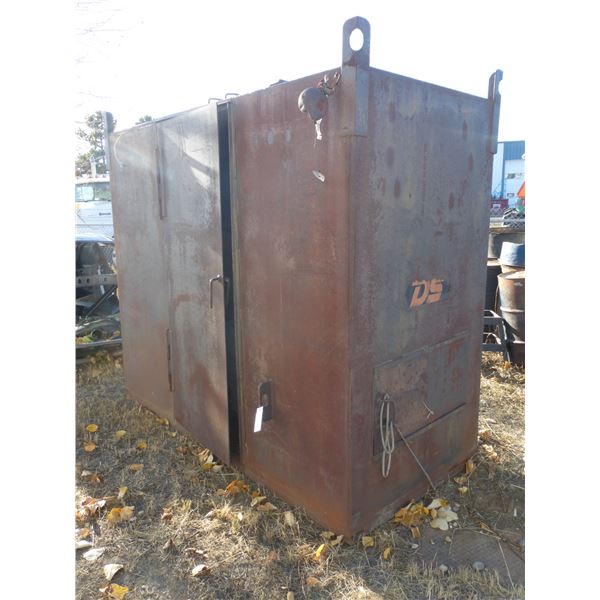 44" x 96" Steel storage cabinet & contents