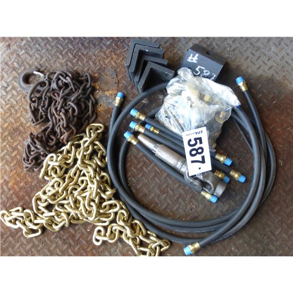 New chain, brackets, PTO, fittings, hose