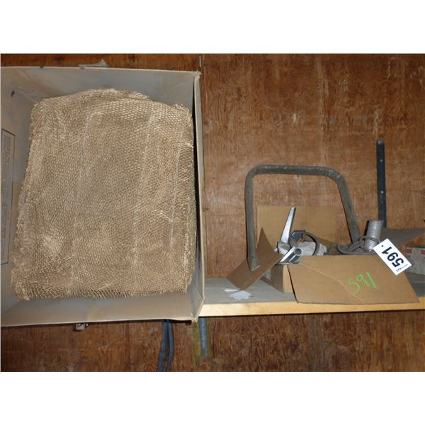 Box of filters, universal lights & misc.